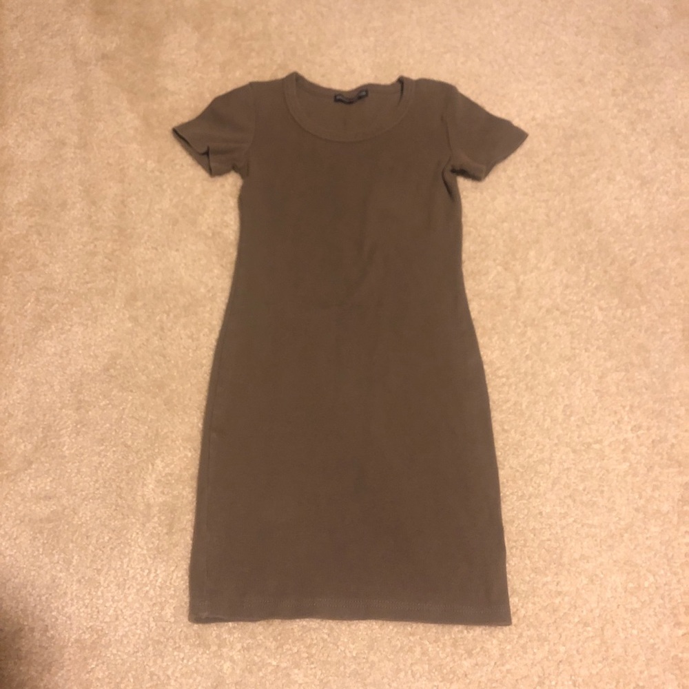 Green T-shirt Mini Dress XS